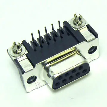 Db9 Female Pc Board Mount Connector With Ground – 5-Pack 1