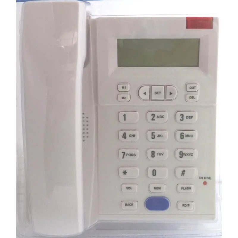 Desktop Telephone With Speakerphone – White Finish, Hands-Free Operation (Tel-2Wh) 1