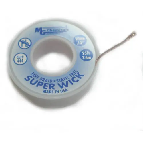 Desoldering Braid – #4 Blue Solder Wick, 2.54Mm Width, 25-Foot Roll 1