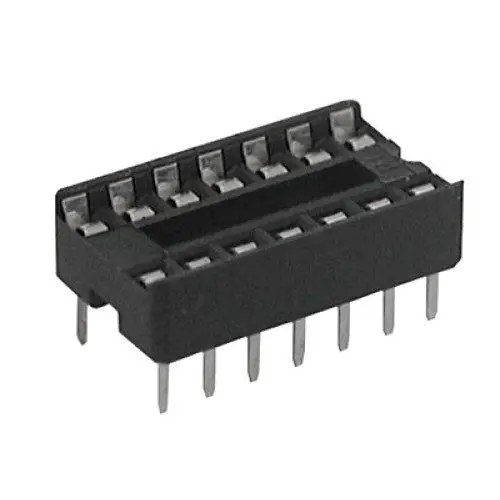 Dga-1401C-6 Dual-Row Ic Socket – 14-Pin, Tin-Plated, 7.62Mm Pitch (6 Per Pack) 1