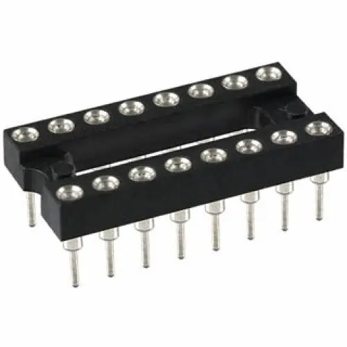 Dgb-1511B 16-Pin Machined Ic Socket — 7.62 Mm Pitch 1