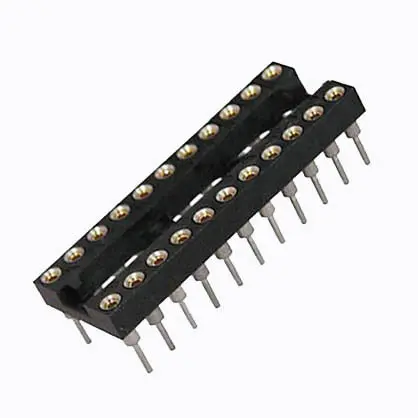 Dgb-1711-1 20-Pin High-Reliability Ic Socket – Machined Contacts, 7.62Mm Pitch 1