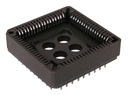 Dgn-2413F-1 68-Pin Plcc Socket – Through-Hole, Tin-Plated Contacts, Pcb Mount 1