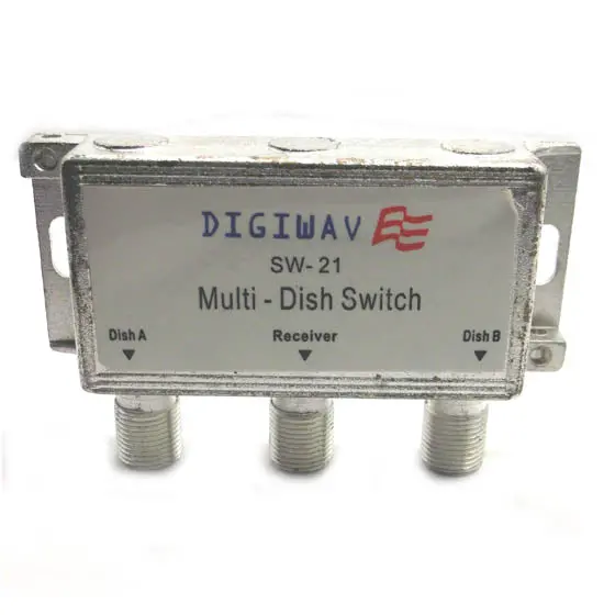 Dgssw21 Satellite Multi-Dish Switch – Sw-21 Compatible, Dual Input Support 1