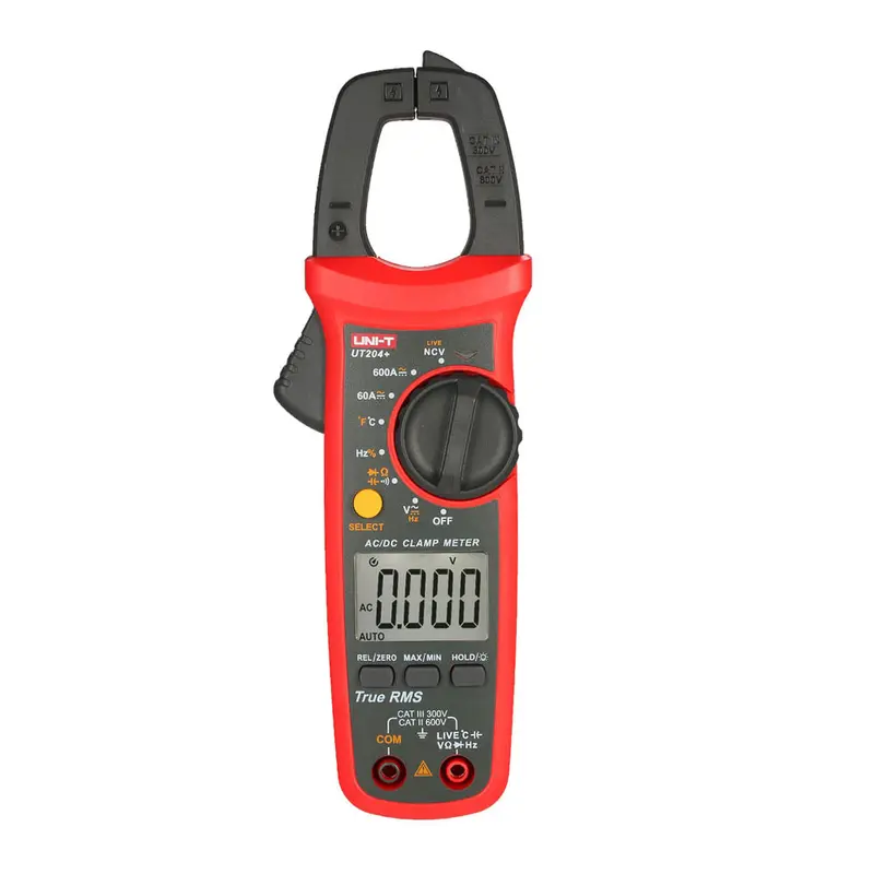 Digital Clamp Multimeter – Ac/Dc Current Up To 600A, Temperature & Capacitance 1