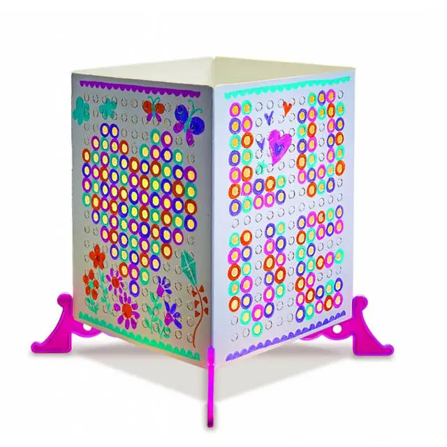 Diy Mosaic Lantern Craft Kit With Built-In 3V Led Light 1