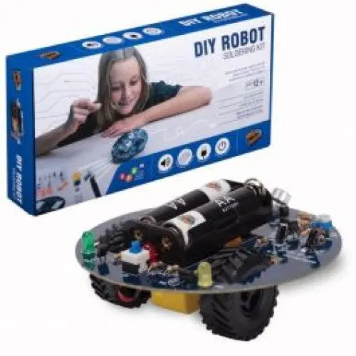 Diy Soldering Robot Kit – Sound-Sensing Educational Build, Includes Iron And Circuit Components 1