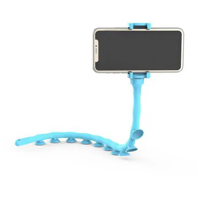 Dp-Sch-Bl Adjustable Suction Cup Phone Mount – Flexible Arm For Countertops Or Smooth Surfaces 1