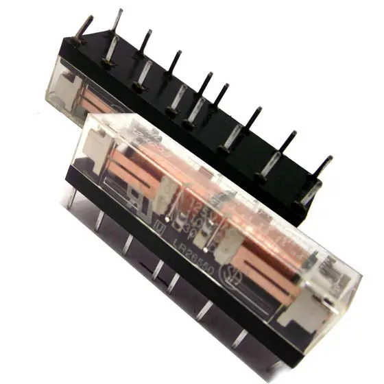 Ds4-Ml2-Dc5V Latching Pcb Relay: 4P2T, 5V Dc Coil, 0.6A, 125V Ac Load Capacity 1