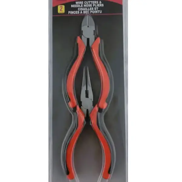 Dual-Function Needle-Nose Pliers Set – Includes Wire Cutter, 2-Piece Kit 1