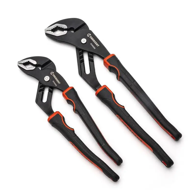 Dual-Groove Tongue-And-Groove Pliers Set — 2-Piece, Heavy-Duty Jaws 1