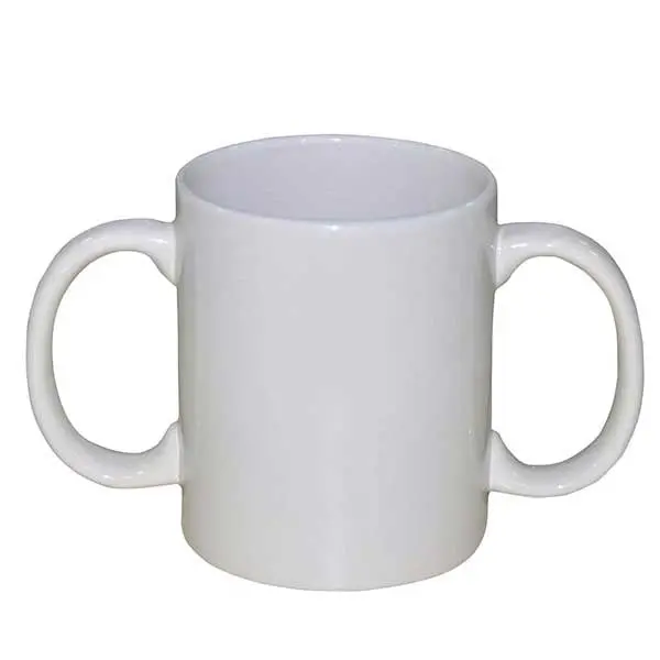 Dual-Handled Ceramic Mug – 325Ml Capacity, Ergonomic Grip Design 1