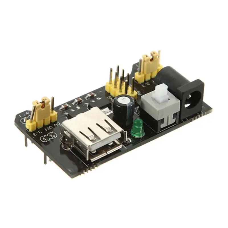 Dual-Output Breadboard Power Module: 3.3V & 5V Dc, Input 6.5–12V Dc 1