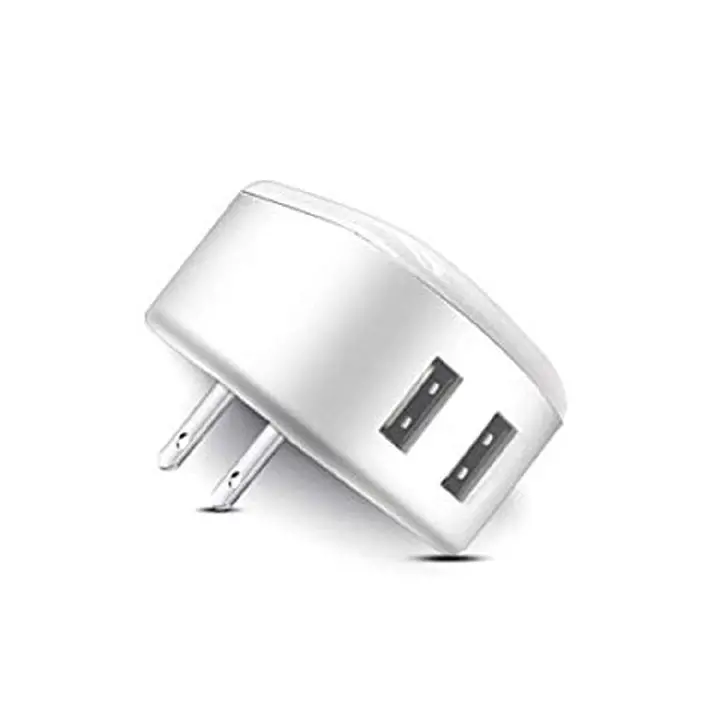 Dual-Port Usb Wall Charger With Built-In Led Touch Light – 5V Dc, 2.1A Total Output 1