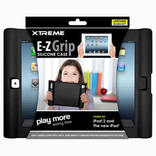 E-Z Grip Silicone Ipad 2 Case – Lightweight, Non-Slip, Black 1