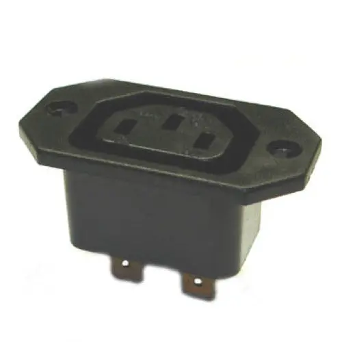 Eac306 Chassis-Mount 15A, 250V Ac Socket With Flanges And Mounting Holes 1