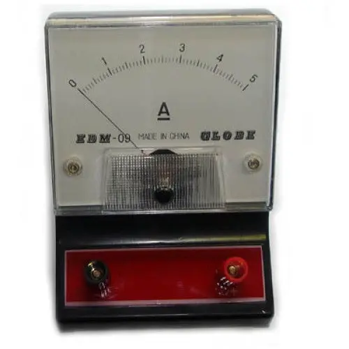 Edm-09 Educational Analog Ammeter — 0–5 A Dc Benchtop Meter 1