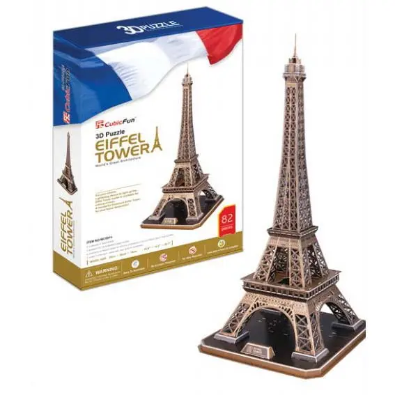 Eiffel Tower 3D Metal Puzzle – 82-Piece Architectural Model Kit 1