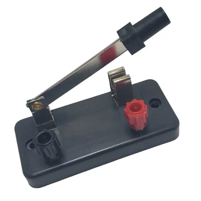 El233-0000 Single-Pole Single-Throw Knife Switch — Bakelite Mount, Terminal Post Style 1