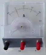El300-0000 Transparent Dc Panel Ammeter – 0–50 Ma / 500 Ma / 5 A Range 1