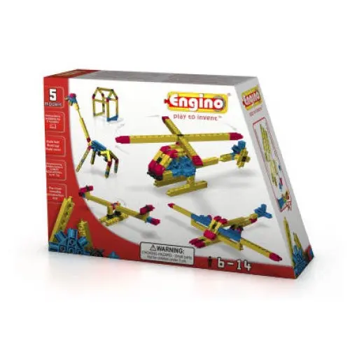 Engino Build-Your-Own Set – Construct 5 Different Mechanical Models 1