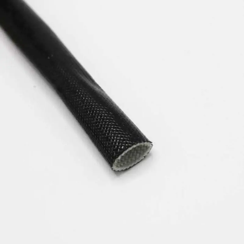 Fiberglass Braided Tubing, 2 Awg, 50 Ft Length, Black, Vw-1 Rated, 200°C Temperature Rating 1