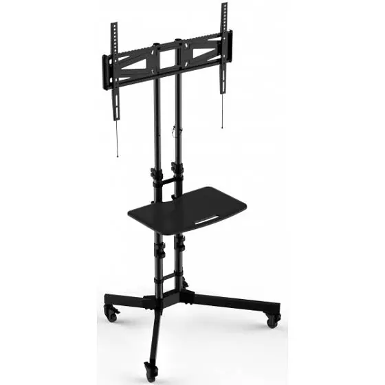 Fixed Tv Ceiling Mount – Supports 32–65 Inch Displays, 88 Lb Capacity With Av Shelf 1