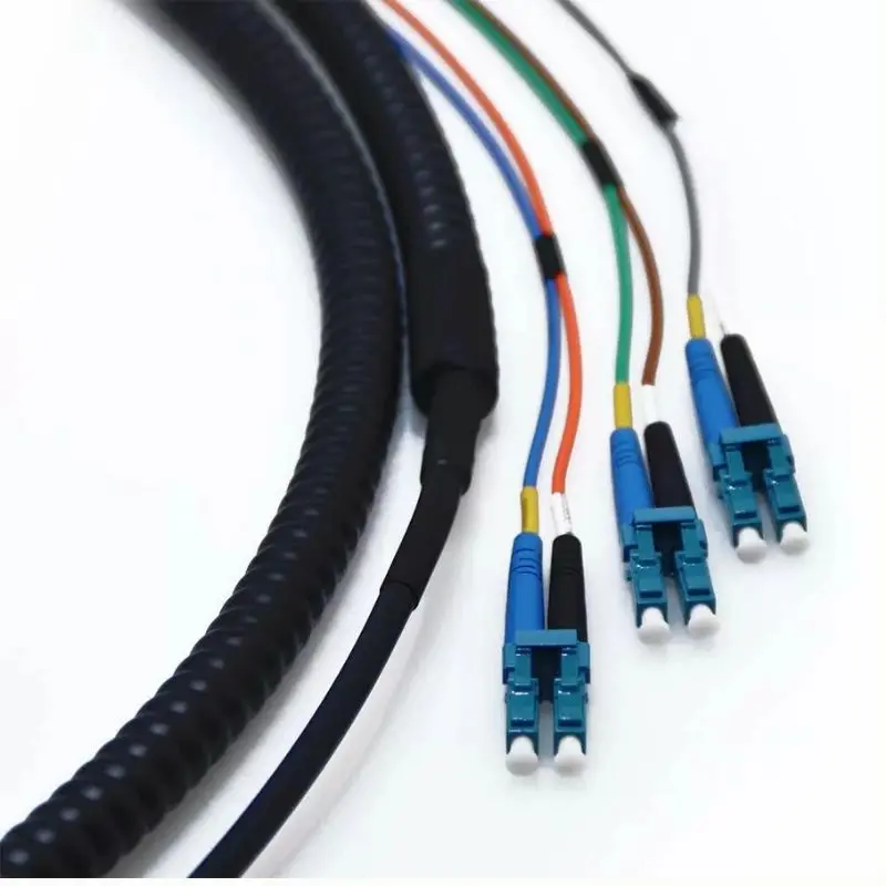Fs-D6All025P Armored Single-Mode Lc-Lc Fiber Optic Patch Cord — 25 Meter Length 1