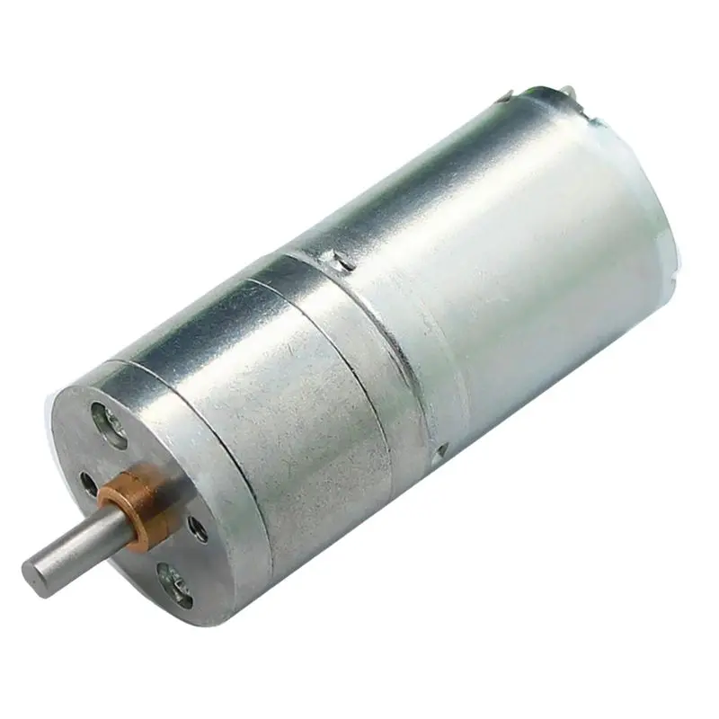 Ga25-370 – 12V Dc Gearmotor With 35 Rpm Output, 4 Mm D-Shaft, 8 Mm Body Length, Compact 24.4 × 51.9 Mm Frame 1