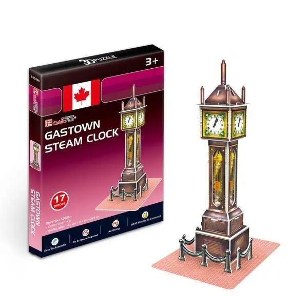 Gastown Steam Clock 3D Wooden Puzzle — Decorative Mechanical Model 1