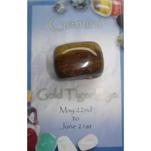 Gemini Zodiac Stone Keepsake Box – Handcrafted Mineral Display 1
