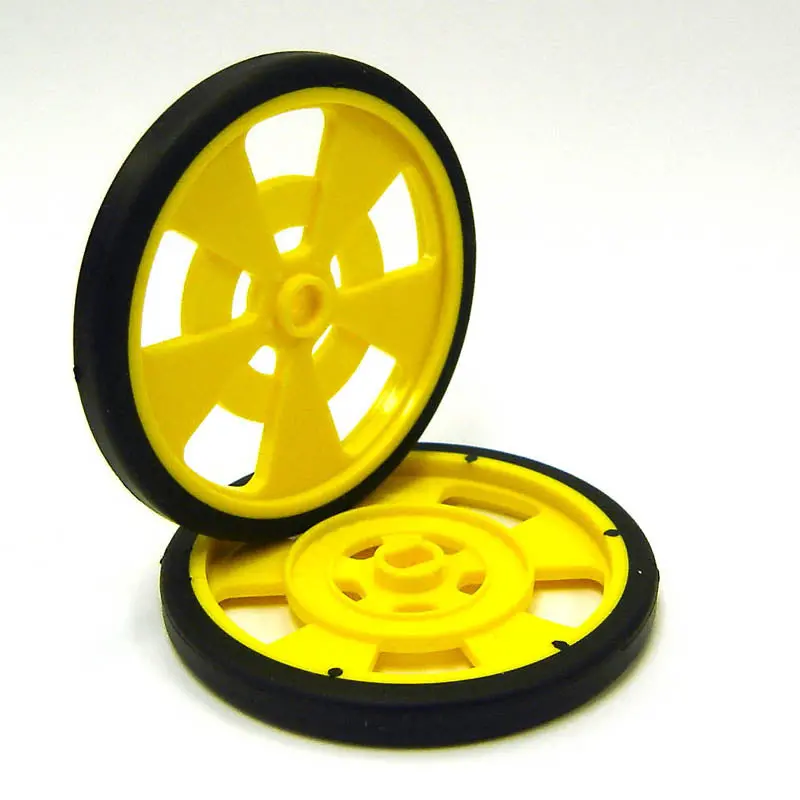Gmpw-Y: Yellow Plastic Wheel – 69Mm Diameter × 7.62Mm Width (Pack Of 2) 1