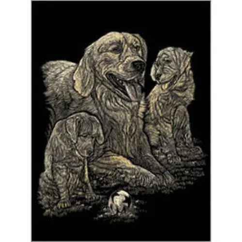 Gold Golden Retriever Engraving – Golf11 1
