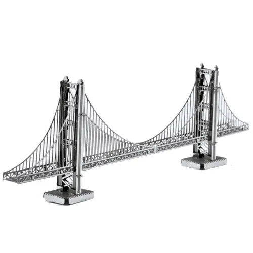 Golden Gate Bridge – Metal Earth 3D Laser-Cut Landmark Kit 1