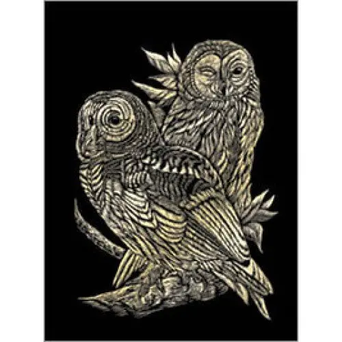 Golf13 Gold-Plated Owl Engraving Keepsake 1