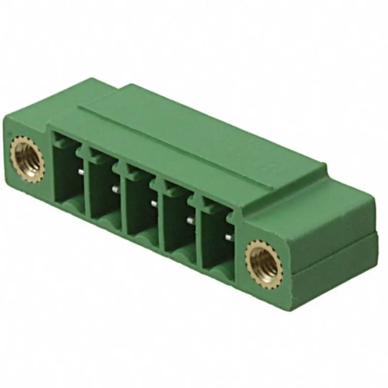 Green 5-Pin Shared Pcra Terminal Block – 3.81 Mm Pitch, Male Configuration (Model 1827897) 1