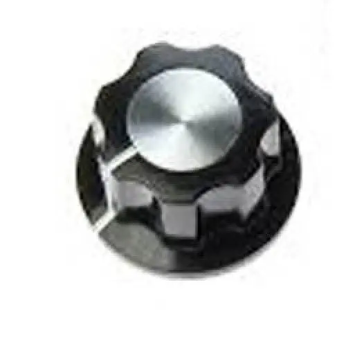Haam-181A – 1/4-Inch Black Plastic Knob With 20Mm Threaded Shaft 1