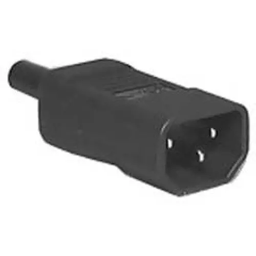 Heavy-Duty Ac Power Plug – 3-Pole, 10A/250V Iec C14 Connector With Plastic Housing (8523) 1