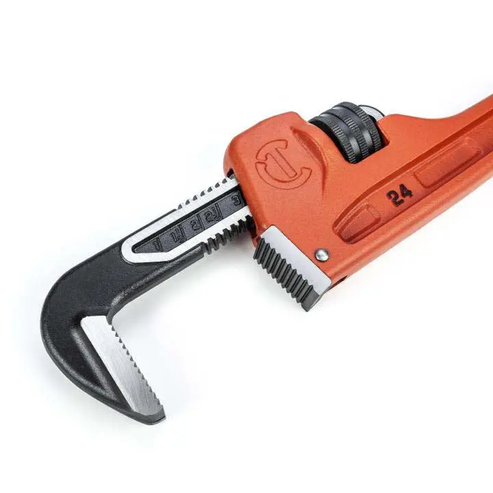 Heavy-Duty Adjustable Pipe Wrench — 24-Inch Handle, 3-Inch Jaw Capacity 1