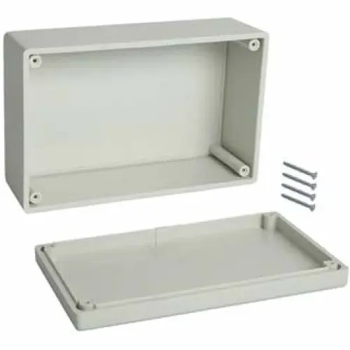 Heavy-Duty Plastic Project Enclosure – 6.6" X 4.2" X 2.6" – Gray 1