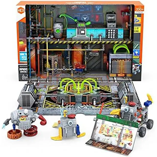 Hexbug Junkbots Revs Secret Headquarters Building Set – 200+ Pieces 1