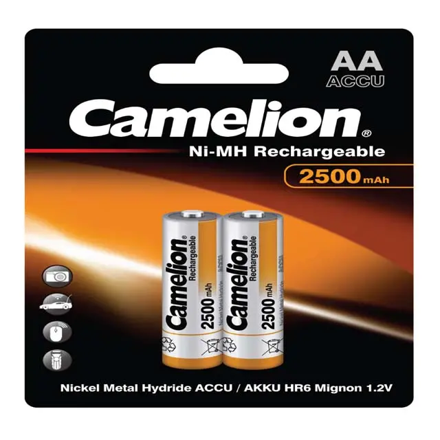 High-Capacity Nimh Aa Batteries – 1.2V, 2500 Mah, Twin-Pack 1