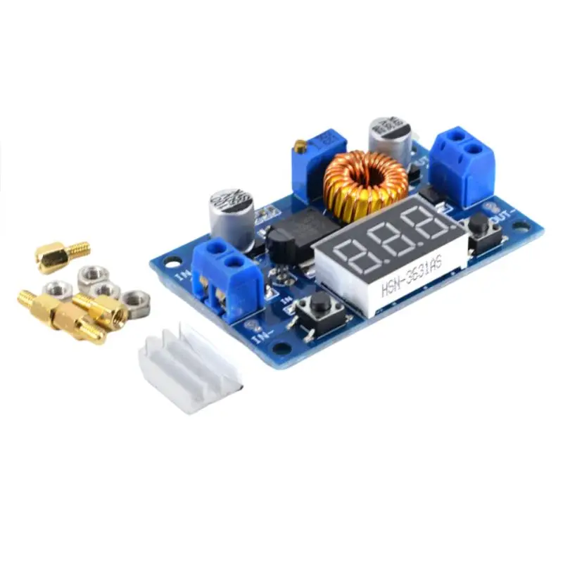 High-Power Buck Converter – 1.5–35V/5A Output, 4–38V Input With Lcd 1
