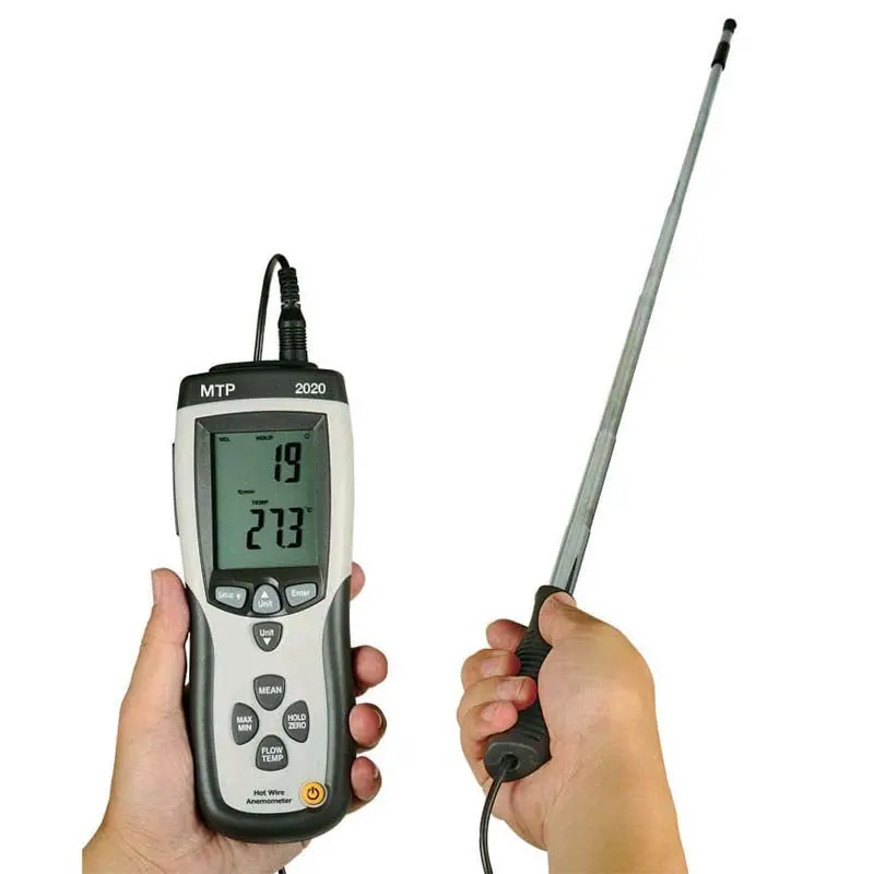 Hot Air Anemometer – Digital Air Velocity & Temperature Meter 1