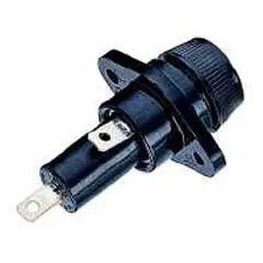 Hps 10 × 38Mm Fuse Holder – Panel-Mount, 30A/600V Rated, For Midget Fuses 1
