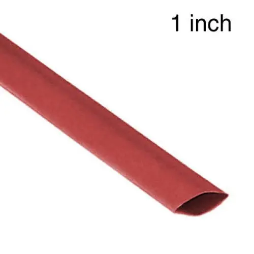 Hst Heat-Shrink Tubing – 1-Inch Diameter × 4-Foot Length, Red, 2:1 Shrink Ratio 1