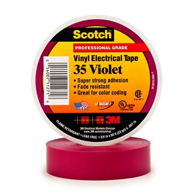 Hta-3730Vi Violet Pvc Electrical Tape – 3/4 Inch × 66 Feet 1