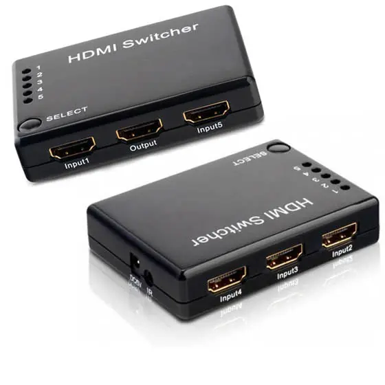 Idata Hdmi-51 5-Input Hdmi Switch – Push-Button & Remote-Controlled Selector Supporting 1080P Resolution 1