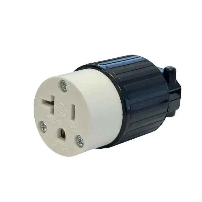 Industrial 20A Ac Socket – 3-Position, 125V, Screw-Mount 5-20R Nylon Housing 1