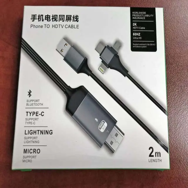 Iphone & Android To Hdmi Adapter Cable – 6 Ft, Black 1